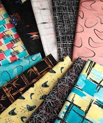 Our vintage fabric, uk printed, front and back texture are the same, with an easy genuine softness. Retro Vintage 1950s Fabrics At 20th Century Cloth Mid Century Modern Fabric Retro Mid Century Mid Century Modern Decor
