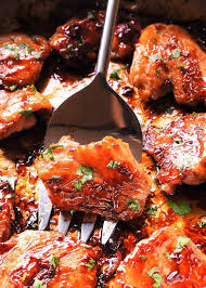 Sweet And Salty Boneless Chicken Thighs Is A One Skillet Chicken Dish Prepared Boneless Chicken Thigh Recipes Chicken Leg Meat Recipe Chicken Recipes Boneless