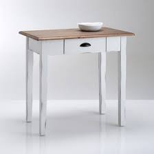 Mesa De Cocina De Pino Macizo De 1 A 2 Plazas Roside Blanco Claro La Redoute Interieurs La Redoute Losas Macizas Mesa De Cocina Mesa De Comedor De Pino