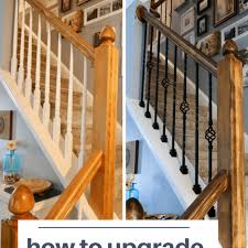 Stair banister renovation by trish from tda decorating and design. How To Replace Wooden Balusters With Iron The Easy And Cheap Way