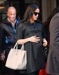 Meghan markle, who is reportedly due to welcome her first child with prince harry in less than two months, is hosting her baby shower in new york city today. Meghan Markle Lets Her Hair Down For Her New York Baby Shower Vogue