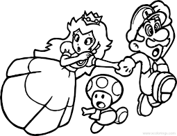This page does not work well in portrait mode on mobile. Paper Mario Coloring Pages Princess Peach With Toad Xcolorings Com