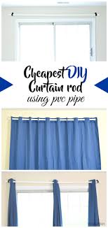 Due their simple, elegant appearance, velvet, silk, and linen are the best. Vikalpah Cheapest Diy Curtain Rod Using Pvc Pipe
