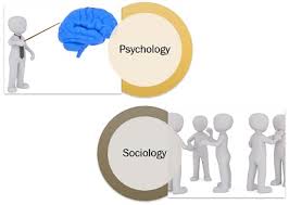 difference between psychology and sociology with comparison