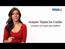 (f) means that a noun is feminine. How To Say Do You Accept Credit Card In Spanish Youtube
