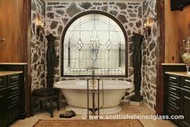 Stained glass windows in bathrooms add privacy. Houston Stained Glass Premier Custom Stained Glass Studio Houston Stained Glass