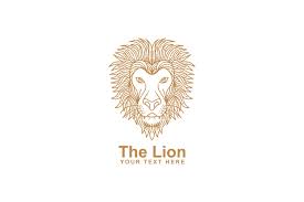 Download Line Art Lion Head Graphic By Sabavector Creative Fabrica PSD Mockup Templates