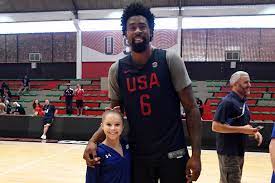 And in late july 2017, she competed on uneven bars and balance beam at the u.s classic, where she clinched gold medals on both events. 6 11 Deandre Jordan Towers Over 4 6 Gymnast Ragan Smith In Wild Photo Bleacher Report Latest News Videos And Highlights