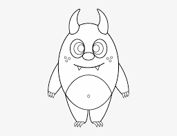 23 singing coloring pages singer coloring page for kids coloring. Silly Little Monster Coloring Page Outline Of A Monster Transparent Png 377x550 Free Download On Nicepng
