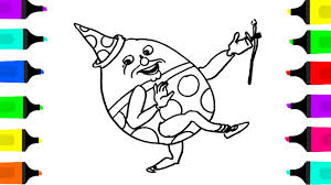 Check out color humpty dumpty, our free reading comprehension worksheet for kids! How To Draw Humpty Dumpty Coloring Pages For Kids Learn To Draw Humpty Dumpty Learn Coloring Youtube