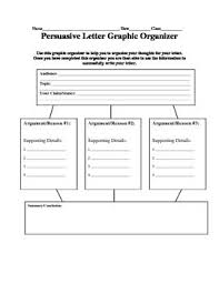 Persuasive Letter Writing Topics And Graphic Organizer Persuasive Letter Persuasive Writing Graphic Organizers