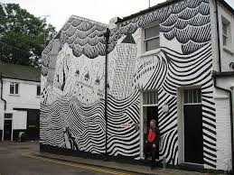 Black And White Mural Street Art Magical Mural Mural Murals Street Art Wall Murals