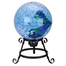 A beautiful metal and glass globe stand with a unique twist. Unbreakable Gazing Balls Target