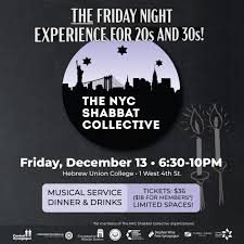 The NYC Shabbat Collective: A 20s + 30s Friday Night Experience - Stephen  Wise Free Synagogue