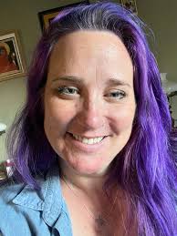 I'm 45 I'm a professor I'm a mom I have purple hair