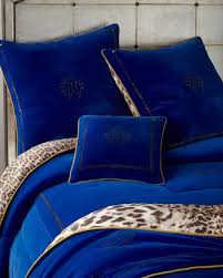 Cobalt Blue Black And Blue Comforter Set Roberto Cavalli Venezia Cushion 16 Sq And Matching Items Matching Items Royal Blue Bedrooms Blue Comforter Sets Bedroom Comforter Sets