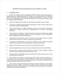 Hr Management Report Template 6 Professional Templates Report Template Hr Management Management