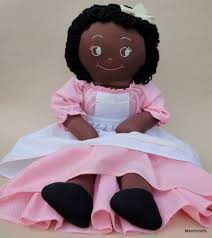 Notice how even though the fabric is the same colour in two occasions, the dolls look different in shade. Vintage Handmade Rag Doll Age Unknown 19 Yarn Hair Embroidered Face Folk Art Ebay Rag Dolls Handmade Pink Dress Pink Hair