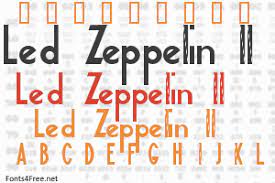 Tipografia led zeppelin per web design e web designer. Led Zeppelin Ii Font Download Fonts4free