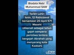 Nabi muhammad s.a.w merupakan rasul dan nabi terakhir bagi umat manusia dan seluruh alam. Biodata Seorang Nabi Youtube