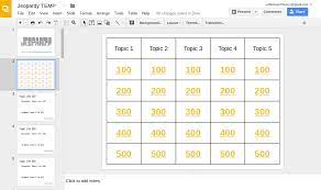 Maybe you would like to learn more about one of these? Make A Jeopardy Template With Google Slides Zahner History
