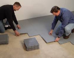 Floor tile on concrete basement. Basement Floor Finishing Products In Colorado New Mexico Waterproof Floor Tile Installations In Co Nm By Certified Contractors