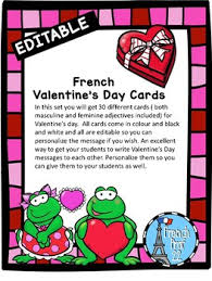 It's a great collection of funny, touching, beautiful, and stunning printable valentine cards that are sure to please both the young and the young at heart. Valentines Day Printable Card French Francais Worksheets Tpt