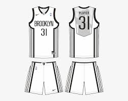 The image is png format with a clean transparent background. Brooklyn Nets Customized Authentic White Home Nba Jersey New Jersey Nets Nba Decal Transparent Png 504x573 Free Download On Nicepng