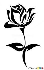 Menarik tato mawar simpel, berita tattoo tribal viral! Tattoo Stencil Simple Tribal Rose Tattoo Novocom Top