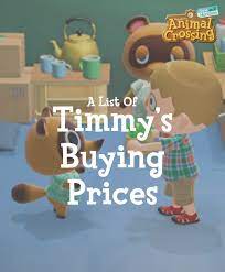 Timmy S Shop His Buying Prices In Animal Crossing New Horizons Crossingcharm In 2020 Animal Crossing Animal Crossing Fish New Animal Crossing