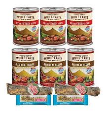 That means that you can expect this recipe to include all of the healthy nutrients your dog needs with nothing he doesn't. Whole Earth Farms Dog Food Grain Free 6 Cans 2 Dental Treats