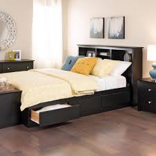 Mattress support slats are plywood. Prepac K Mates Platform Storage Bed With 3 Drawers Twin Xl Black Beds Frames Bases Home Kitchen Brilliantpala Org