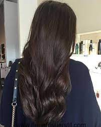 Braune Lange Haare Haarfarben Tone Haar Styling Schokolade Haar