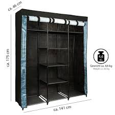 Als geräumige alternative zur kommode bieten diese schränke jede menge platz. Onvaya Stoffschrank Schwarz Faltschrank Kaufland De