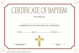 We care about the academic achievement of young adults and that is why we offer these customized certificates to parents and educators free of charge. Free Baptism Certificate Template