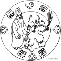 Am 6 Dezember Ist Nikolaus In Der Weihnachtsseite Fur Kinder Im Kidsweb De Nikolaus Krampus Basteln Adventskalender Zum Ausmalen