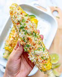 You can grill it or make it in the oven with a garlic mayo, lime juice, cotija cheese, and chili powder for a little heat. Healthy Mexican Street Corn Recipe Healthy Fitness Meals