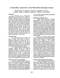 It detects the intolerable or undesirable condition with an assigned area and gives the commands to the circuit breaker to disconnect the affected area. Pdf A Frame Relay Approach For A State Wide Health Information Network