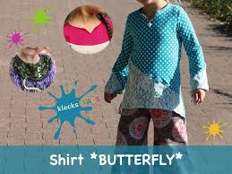 Du suchst ein kostenloses schnittmuster um ein kleid für mädchen zu nähen? Schnittmuster Butterfly Von Klecksmacs