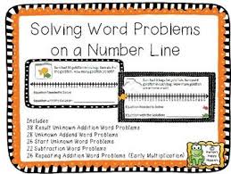 Teachers Will Be Able To Use This Resource To Help Students Use The Number Line As A Tool To Add And Subtract W Solving Word Problems Number Line Word Problems