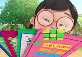 sunting simbol gambar ketupat yang dianyam dari riben. Raya Yang Bermakna Upin Ipin Wiki Fandom