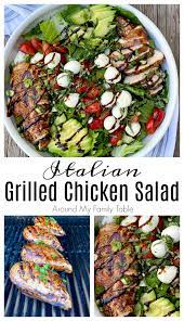 Italian Grilled Chicken Salad Recipe Grilled Chicken Salad Grilled Chicken Chicken Salad