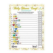 Baby shower emoji game ideas. Baby Shower Games 40 Cards Emoji Pictionary Fun Guessing Game Girls Boys Babies Gender Neutral Ideas Shower Party Prizes For Game Winners Favorite Adults Games For Baby Shower Favors Activities Walmart Canada