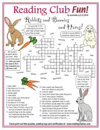 Easter crossword puzzle for adults. Rabbits Bunnies And Hares Easter Crossword Puzzle Teaching Resources