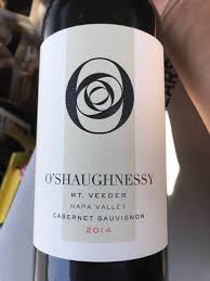 O'shaughnessy winery is a premium wine producer in the howell mountain appellation of napa valley. 2014 O Shaughnessy Cabernet Sauvignon Mt Veeder Usa California Napa Valley Mt Veeder Cellartracker