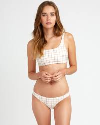 Klw Grid Knot Bikini Top