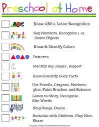 Preschool At Home Free Printable Checklist Meandmymomfriends Com Homeschool Preschool Preschool Learning Toddler Learning Activities