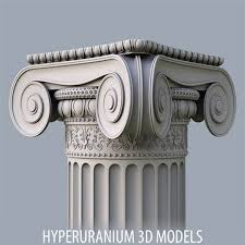 Obj Ionic Column Ionic Column Column Design Pillar Design
