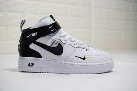Nike Air Force 1 All Black White Swoosh Nike Air Force 1 07 Mid Utility Pack White Black Nike Air Nike Air Force Black Nikes