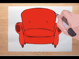كيفية رسم أريكة كنبة خطوة بخطوة How To Draw A Sofa Step By Step Youtube